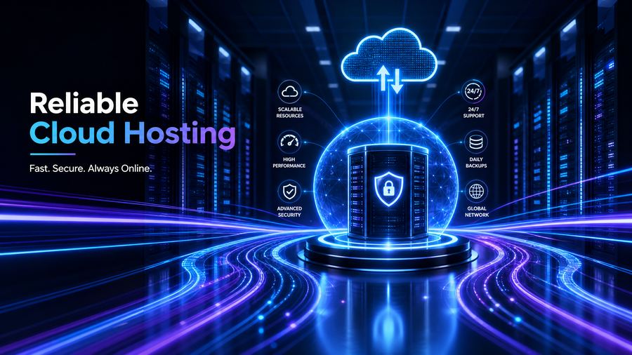Reliable cloud web hosting with secure servers